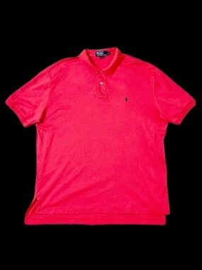 Polo Ralph Lauren Men’s Hot Pink Polo Shirt XL Classic Fit Cotton